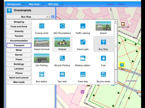 Auswahl der Points of Interest